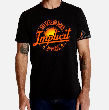 UNISEX ORANGE LOGO TEE – Implicit Apparel